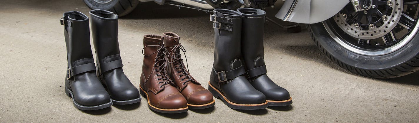 The partnership also includes three new models of Red Wing riding boots that will be branded with the Indian Motorcycle logo on the heel and buckles.