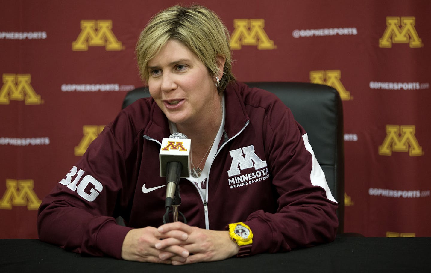 Gophers women's basketball head coach Marlene Stollings