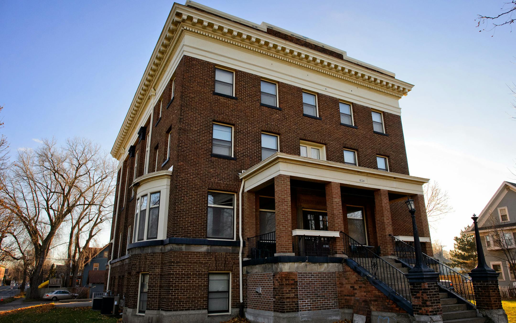 A burglary was reported here, 1824 Marshall in St. Paul early Sunday morning that led to the shooting of a 21-year-old Minneapolis man by St. Paul police. Monday, November 18, 2013. ] GLEN STUBBE * gstubbe@startribune.com