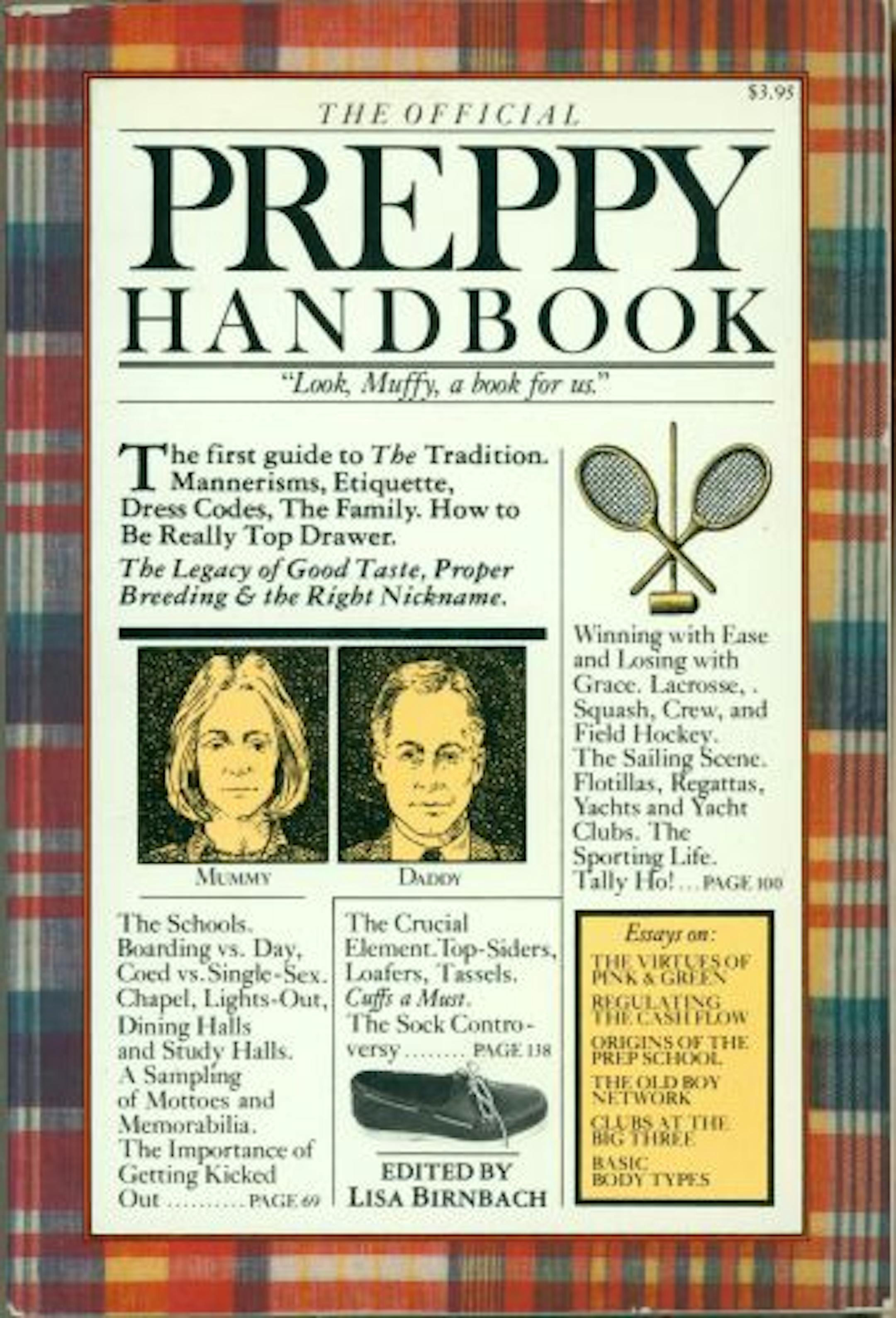 A cover of the book "The Official Preppy Handbook." A followup called "True Prep" is in the works.