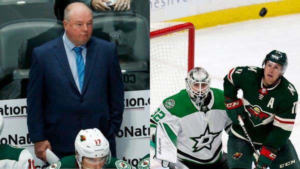 Coach Bruce Boudreau and winger Zach Parise are trying to solve the Wild's offensive woes.