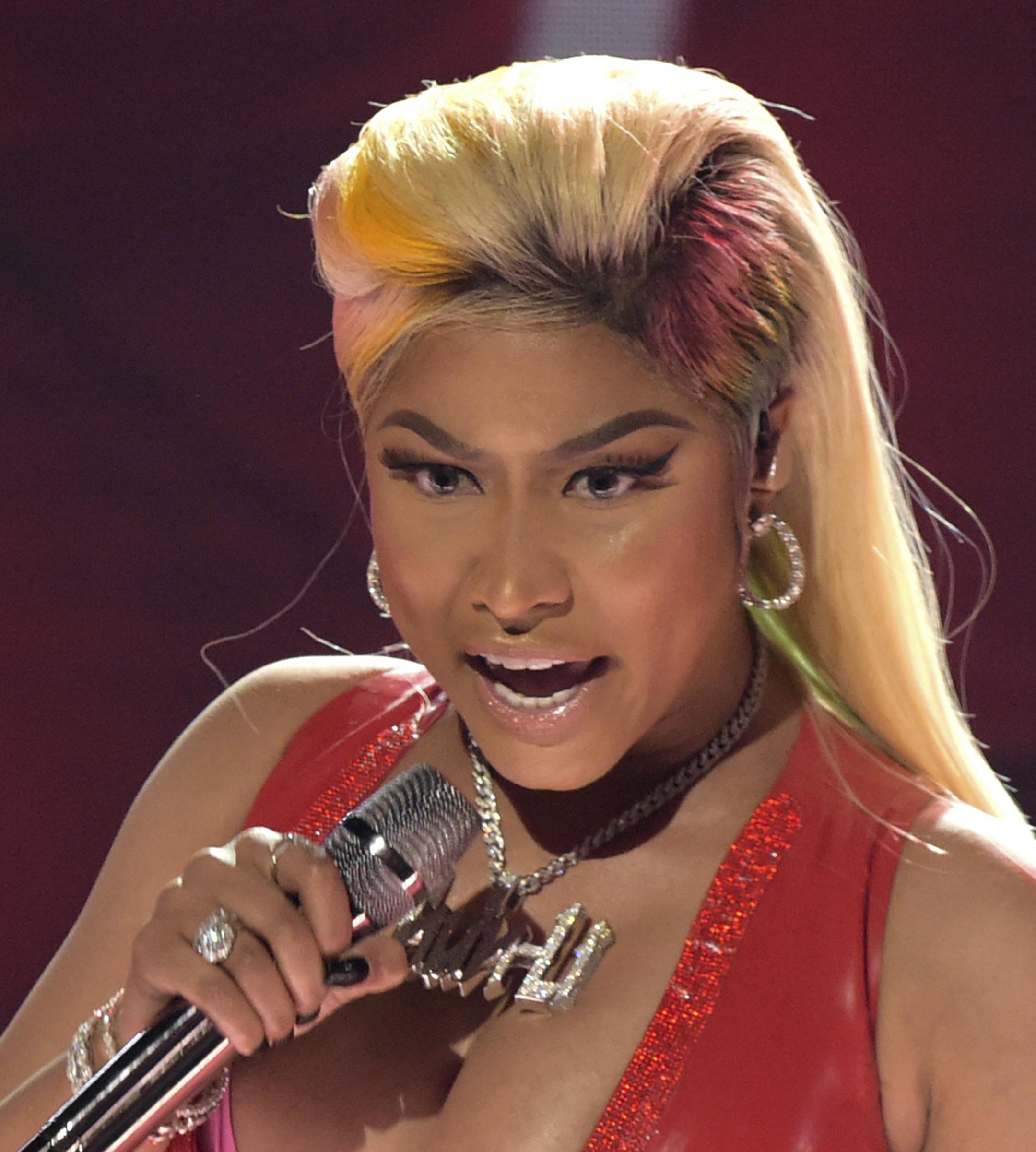 Nicki Minaj performs at the BET Awards at the Microsoft Theater on Sunday, June 24, 2018, in Los Angeles. (Photo by Richard Shotwell/Invision/AP)