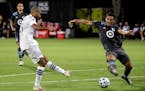 Defender Michael Boxall (right, shown against Orlando City in August) and his Minnesota United teammates have had to deal with a 2020 season full of i