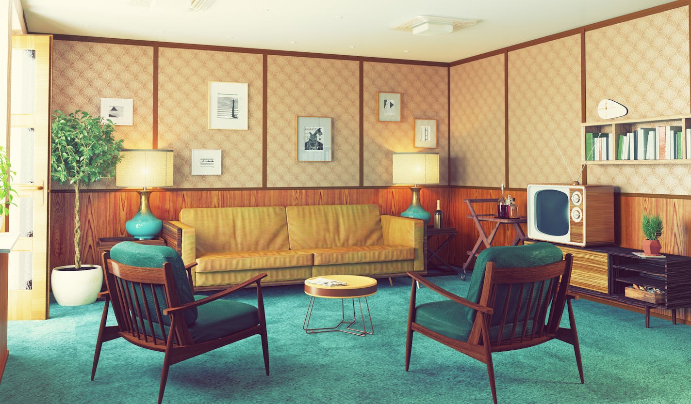 beautiful vintage interior. 3d rendering concept. Author's art used. istock