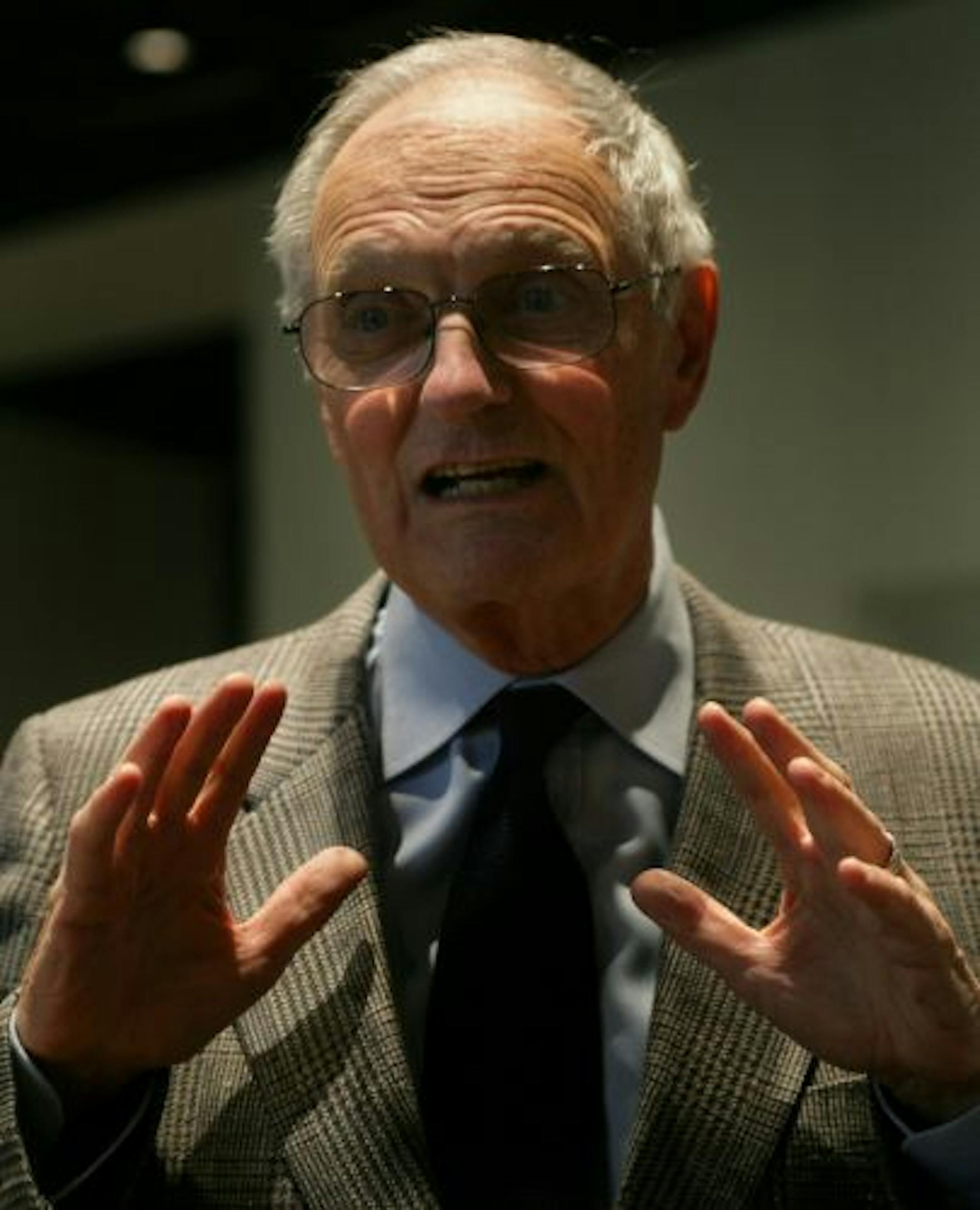 Alan Alda at the Science Museum in St. Paul. Emmy winner Alda is the host of the upcoming PBS science series, "The Human Spark."