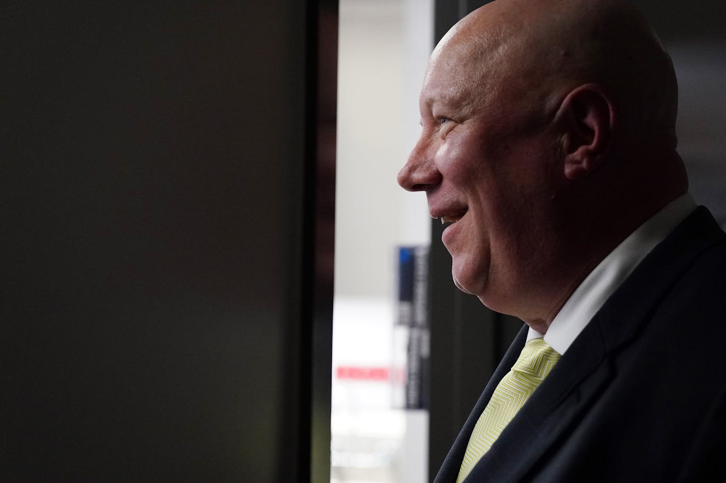 Minnesota Department of Veterans Affairs Commissioner Larry Herke was given a tour by volunteers of the new Armed Forces Service Center at MSP Airport. ] ANTHONY SOUFFLE • anthony.souffle@startribune.com