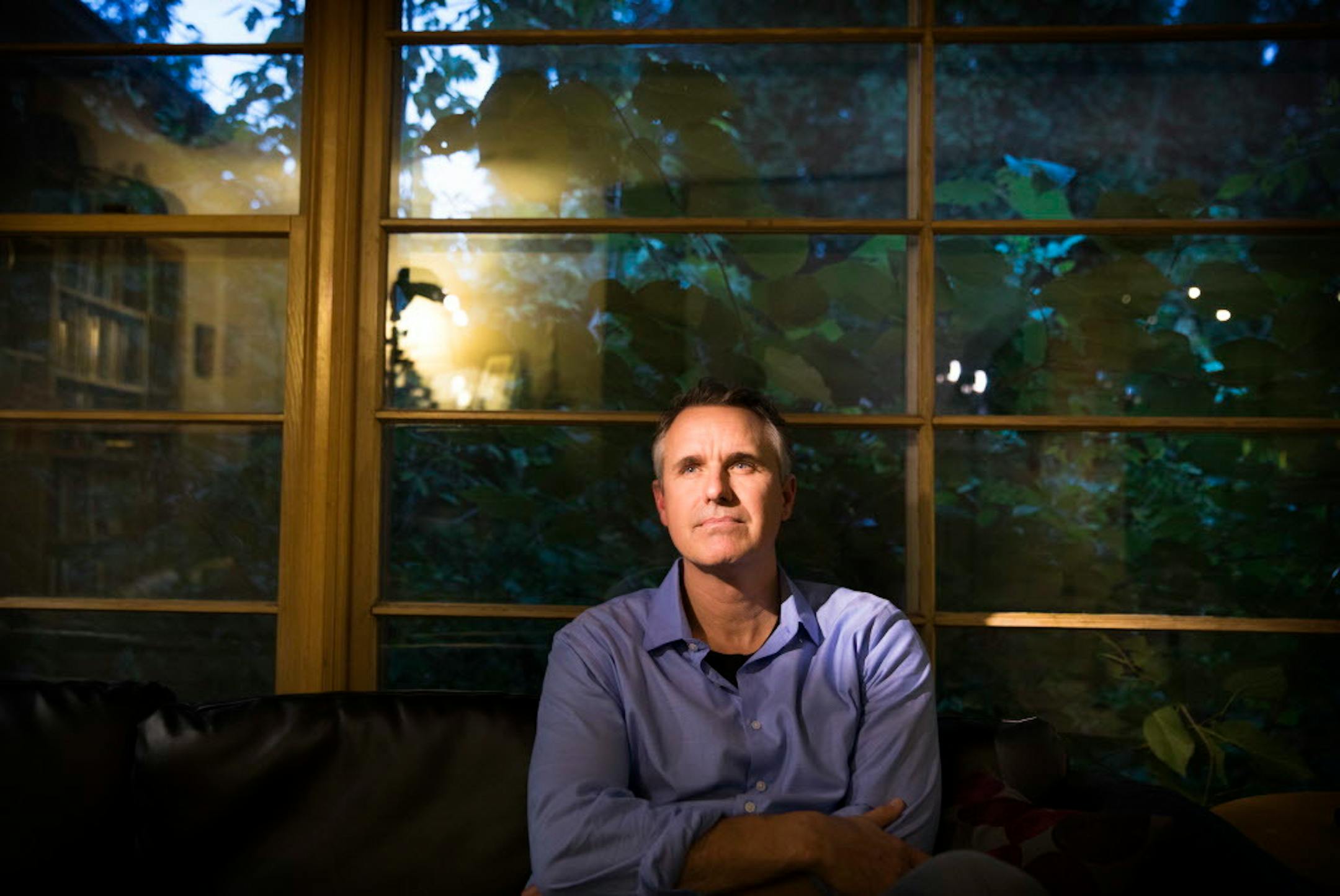 Filmmaker Dave Ash at his home in St. Anthony, where he shot some of his new film, "Twin Cities." BACKGROUND INFORMATION: Minnesota filmmaker Dave Ash at home in St. Anthony on Thursday, October 5, 2017.