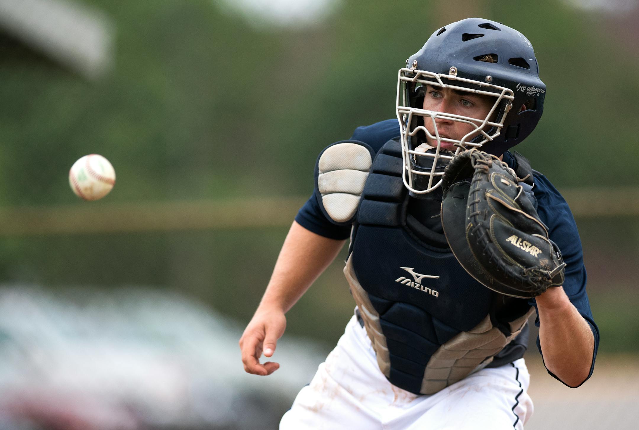 Champlin Park catcher senior Derek Smith (Isaac Hale, Star Tribune)