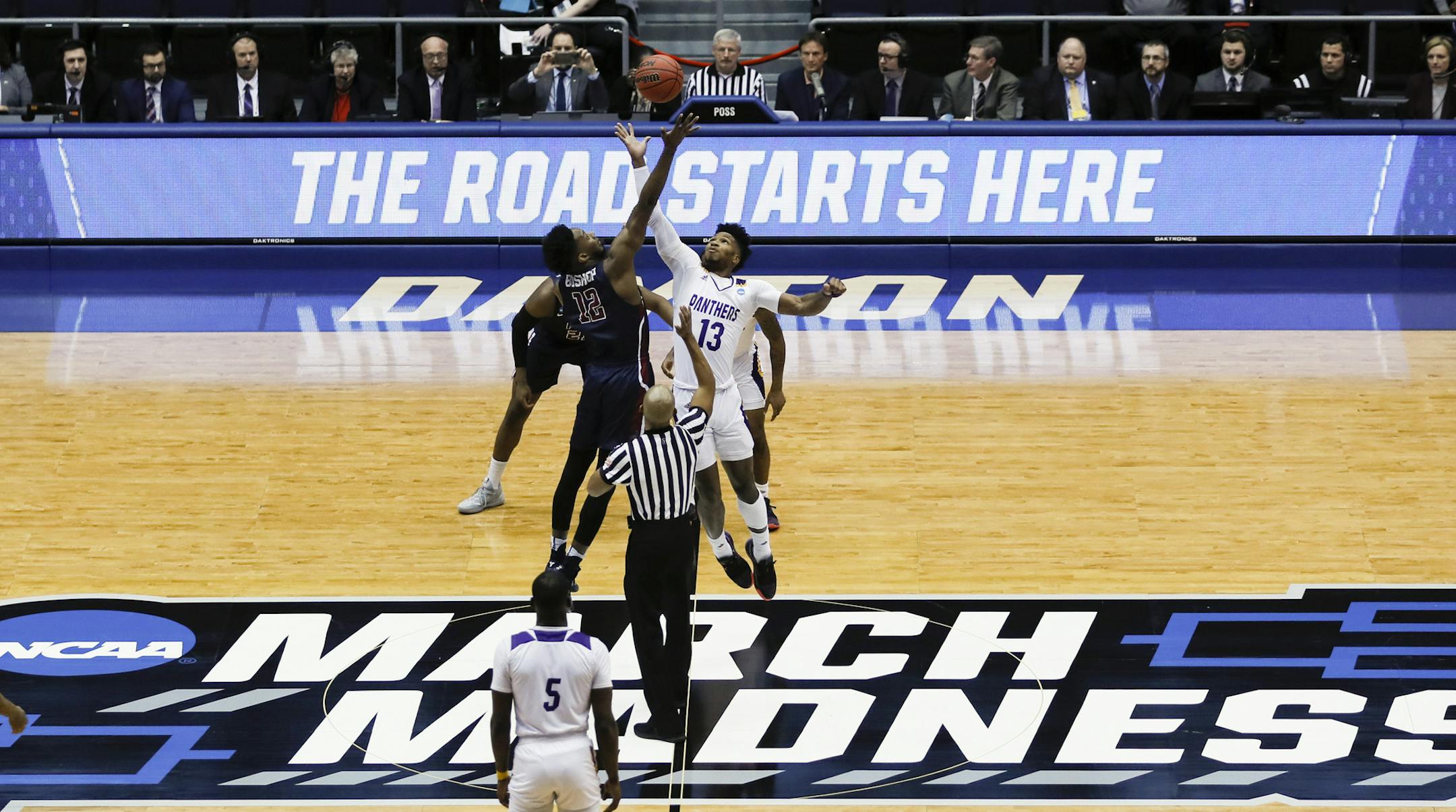 The Road to Minneapolis did in fact start here Tuesday night in Dayton, Ohio, as it has for every NCAA tournament since 2001.