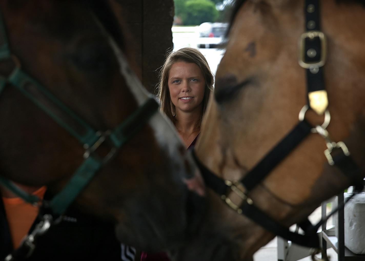 Ashley Hall just finished her second year of veterinary school at the University of Minnesota. By the time she graduates, she estimates she'll be $300,000 in debt. Earlier in the summer, Hall shadowed a veterinarian medical resident at the U of M&#x201a;&#xc4;&#xf4;s Equine Center. ] JIM GEHRZ &#x201a;&#xc4;&#xa2; jgehrz@startribune.com / St. Paul, MN / June 25, 2014 / 10:00 AM