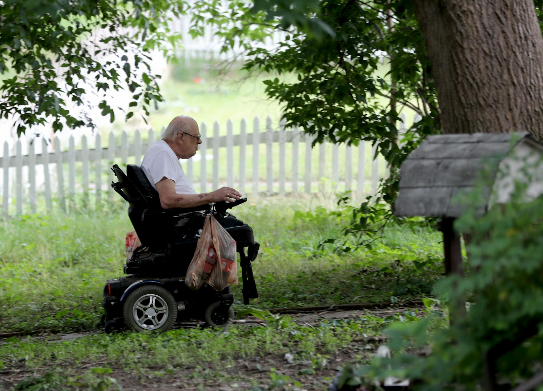 George Bazoff, now in his 70s, has lived on the block since the early 1990s and was its block captain, trying to enforce standards. But he's long been troubled by the changes he's seen, and blames renters who have moved in.