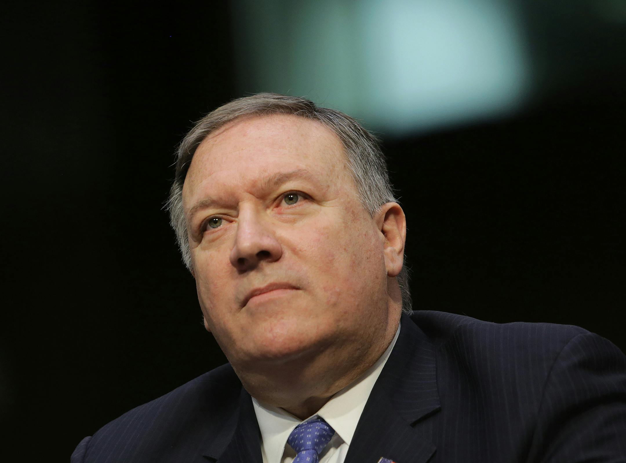 FILE ó Mike Pompeo, the CIA director, testifies on Capitol Hill in Washington, Feb. 13, 2018. Pompeo, whom President Donald Trump reportedly intends to serve as his new secretary of state, has questioned the scientific consensus that human activity is changing the climate. (Lawrence Jackson/The New York Times)