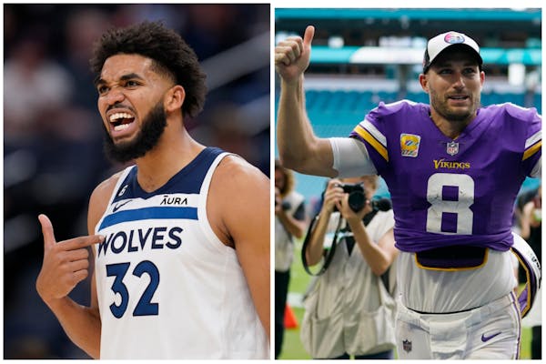 Kirk Cousins and Karl-Anthony Towns are having much different experiences so far this year.