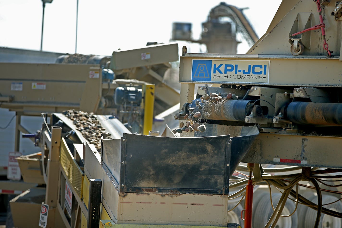 Dakota Aggregates, the company mining UMore Park in Rosemount, gave tours of its facility to showcase plans for future growth in September 2015.