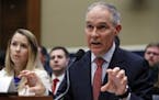 Environmental Protection Agency Administrator Scott Pruitt, accompanied by Holly Greaves, EPA chief financial officer, testifies on the EPA FY2019 bud