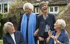 Eileen Atkins, Joan Plowright, Maggie Smith and Judi Dench in the film "Tea with the Dames." (Mark Johnson/TNS) ORG XMIT: 1241533