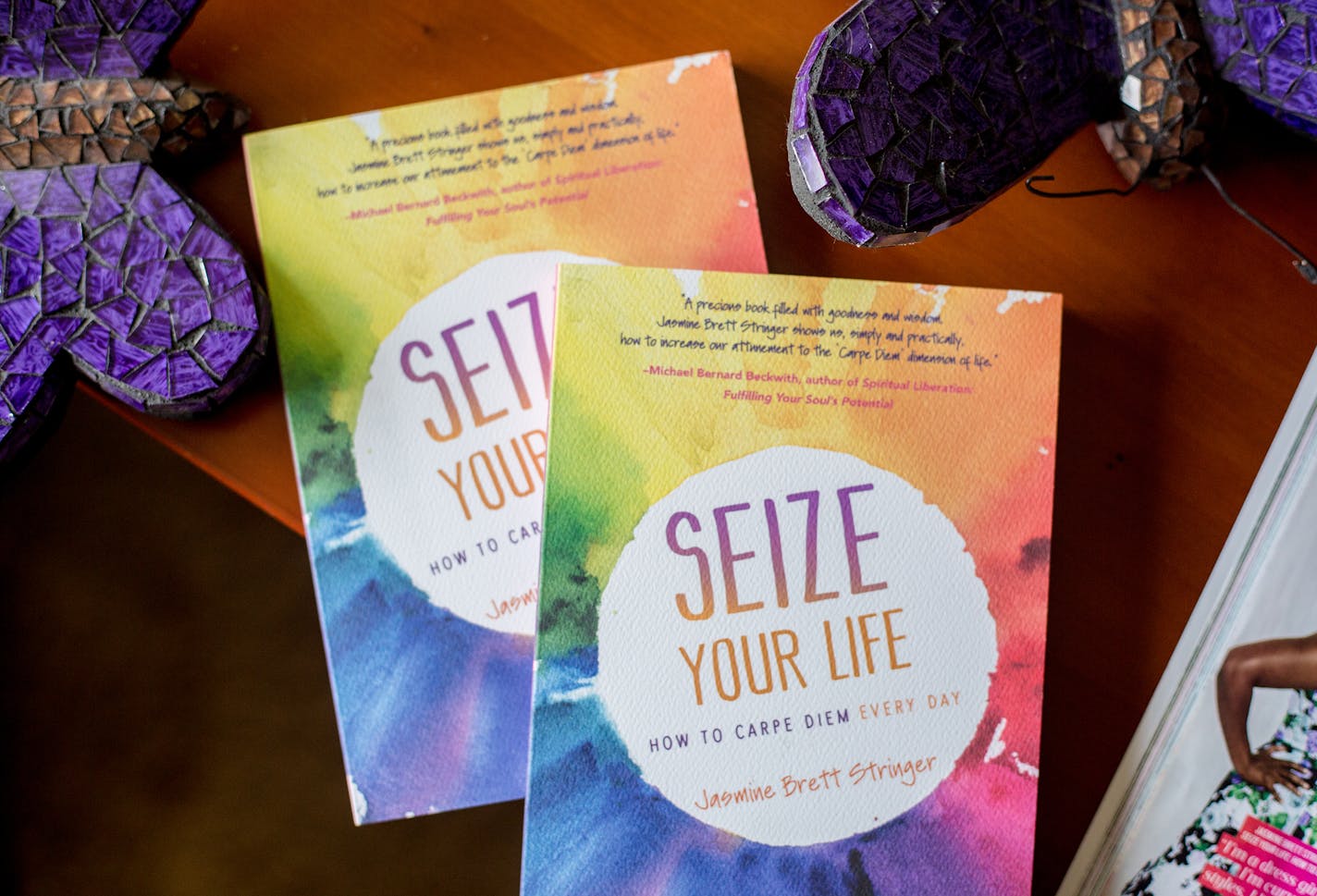 Jasmine Stringer's book Seize your Life sits ontop of the 2016 March issue of O Magazine, where Stringer is featured. ] Elizabeth Brumley special to the Star Tribune * Lifestyle blogger Jasmine Stringer will be featured in Oprah's magazine for her approach to style, life advice and creating her own brand.