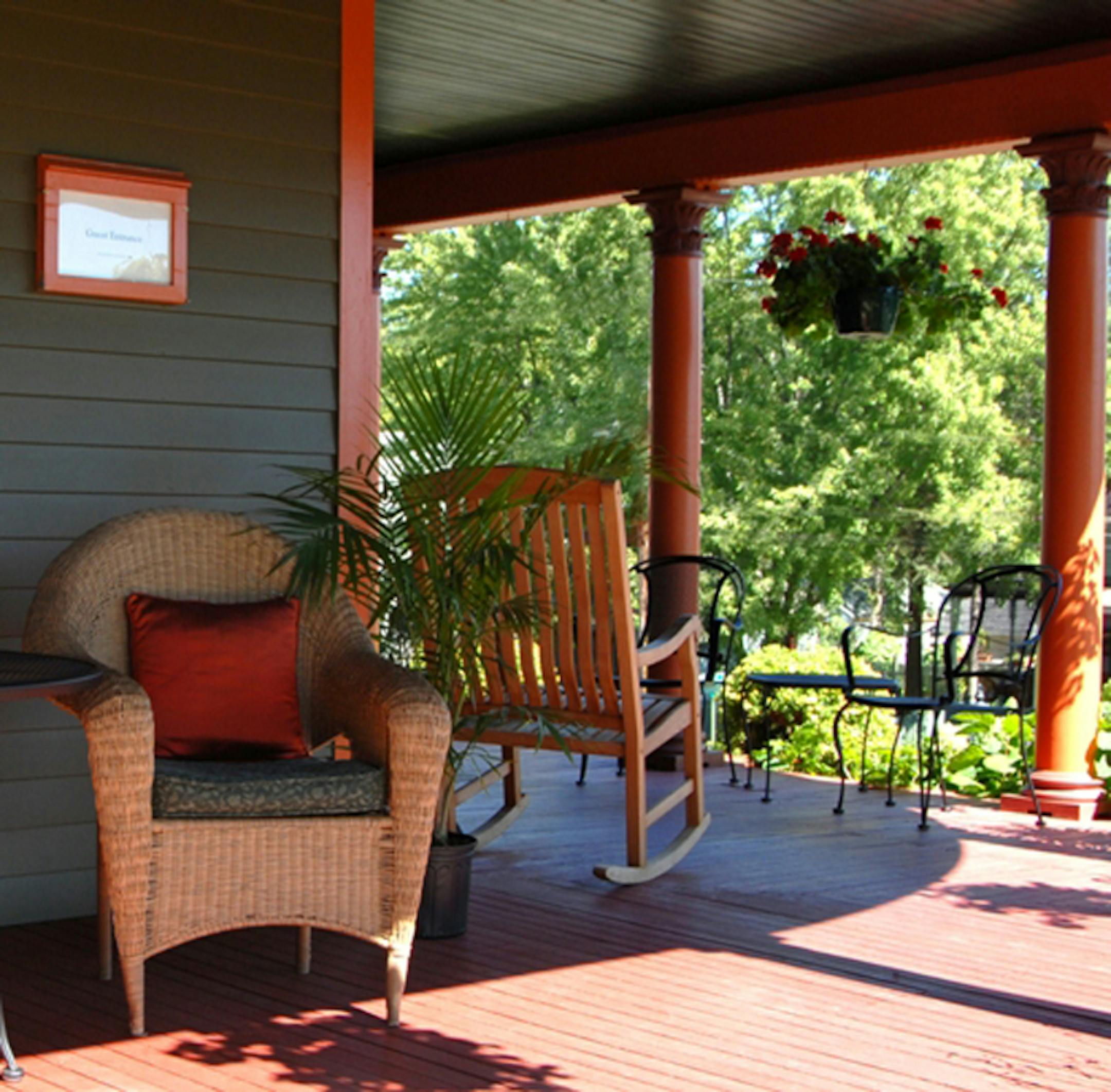 Porch, Sauntry Mansion, Stillwater