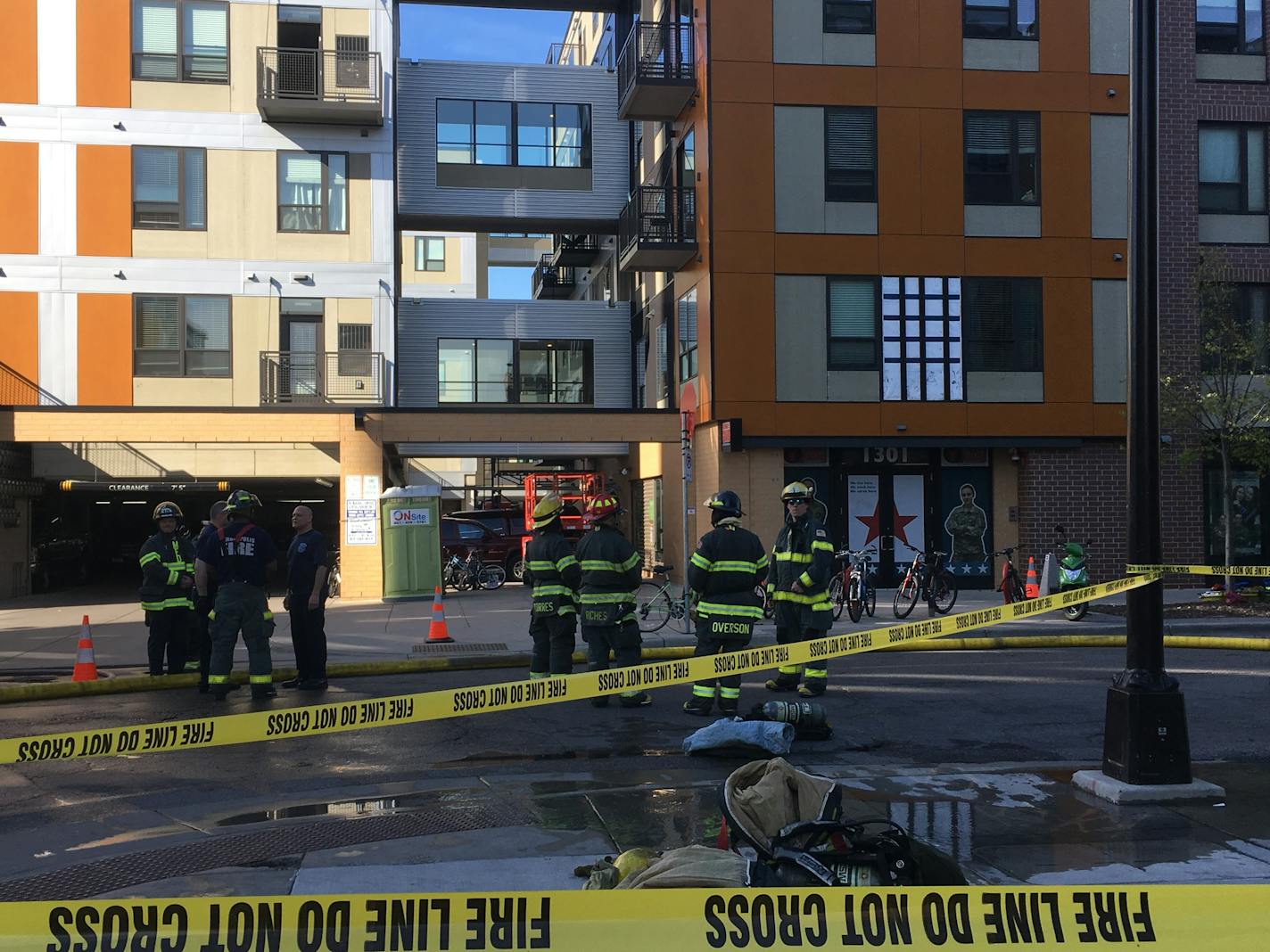 Minneapolis firefighters responded to a hazardous materials incident Tuesday at a Dinkytown-area building.