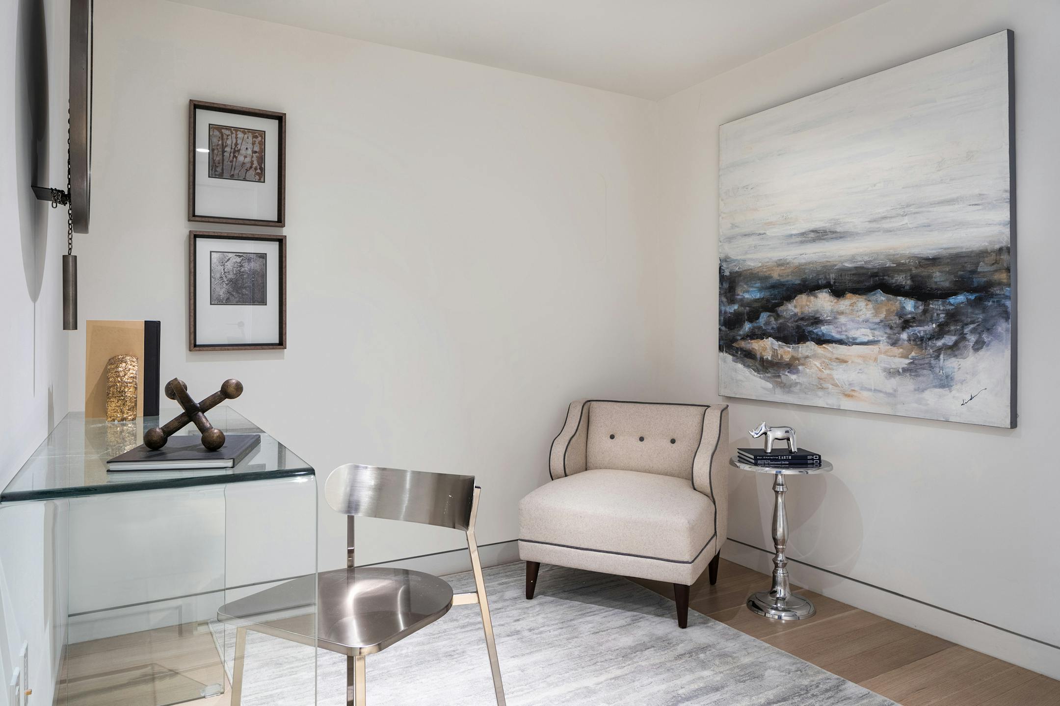 A windowless space is made functional. (Design Recipes)