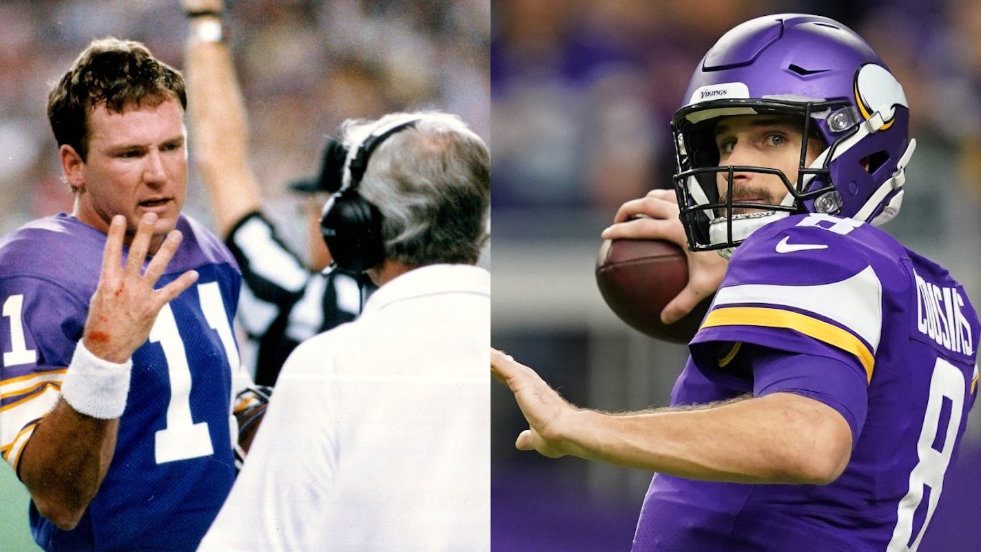 Who would you rather have at quarterback: Wade Wilson of the '87 Vikings or Kirk Cousins of the '19 Purple?