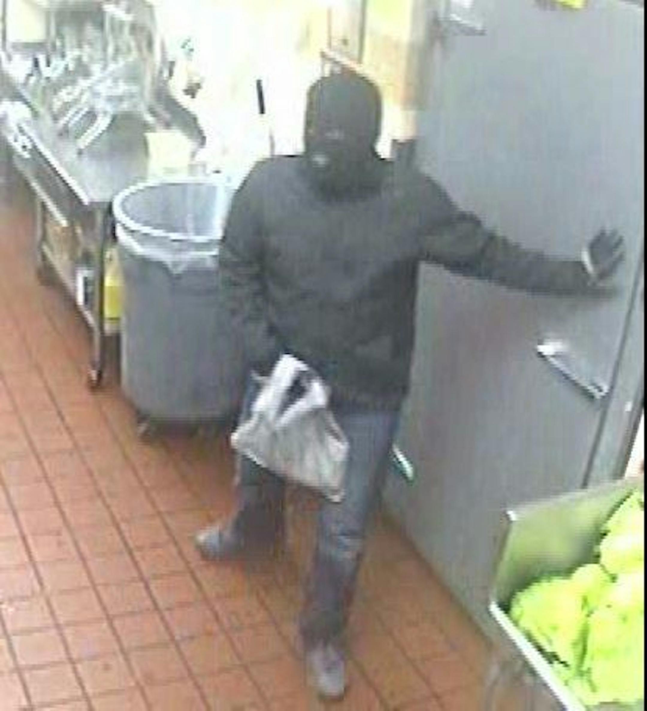 Video surveillance from Wednesday's holdup of Burger King in Maple Grove.