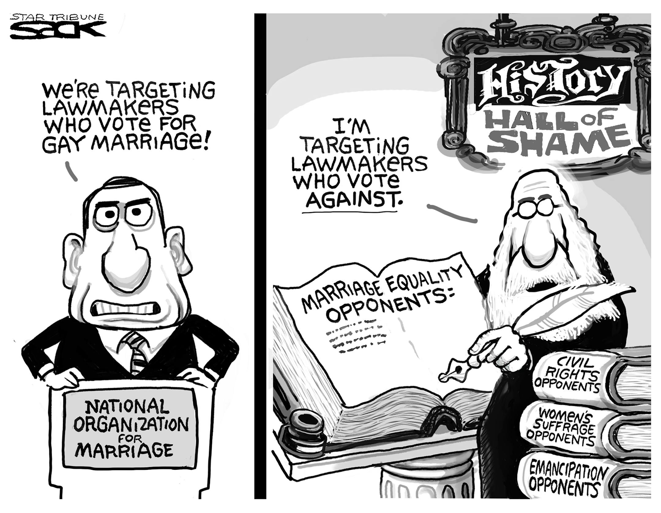 Steve Sack editorial cartoon for Feb. 27, 2013.