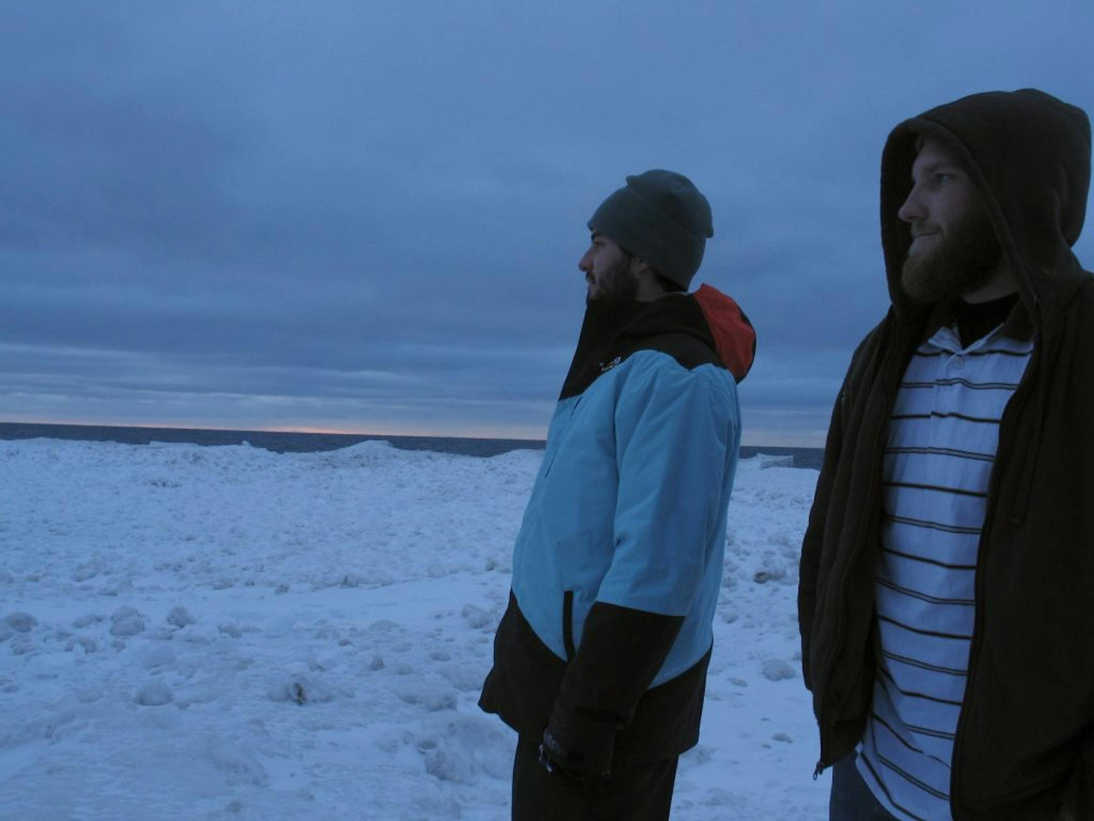 Dominic Fredianelli and Cole Smith in a scene from "Where Soldiers Come From," which paints an intimate portrait of 10 friends' four-year journey from teenagers stuck in Michigan's Upper Peninsula to soldiers in Afghanistan.