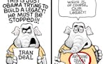Sack cartoon: Republican response to Iran deal