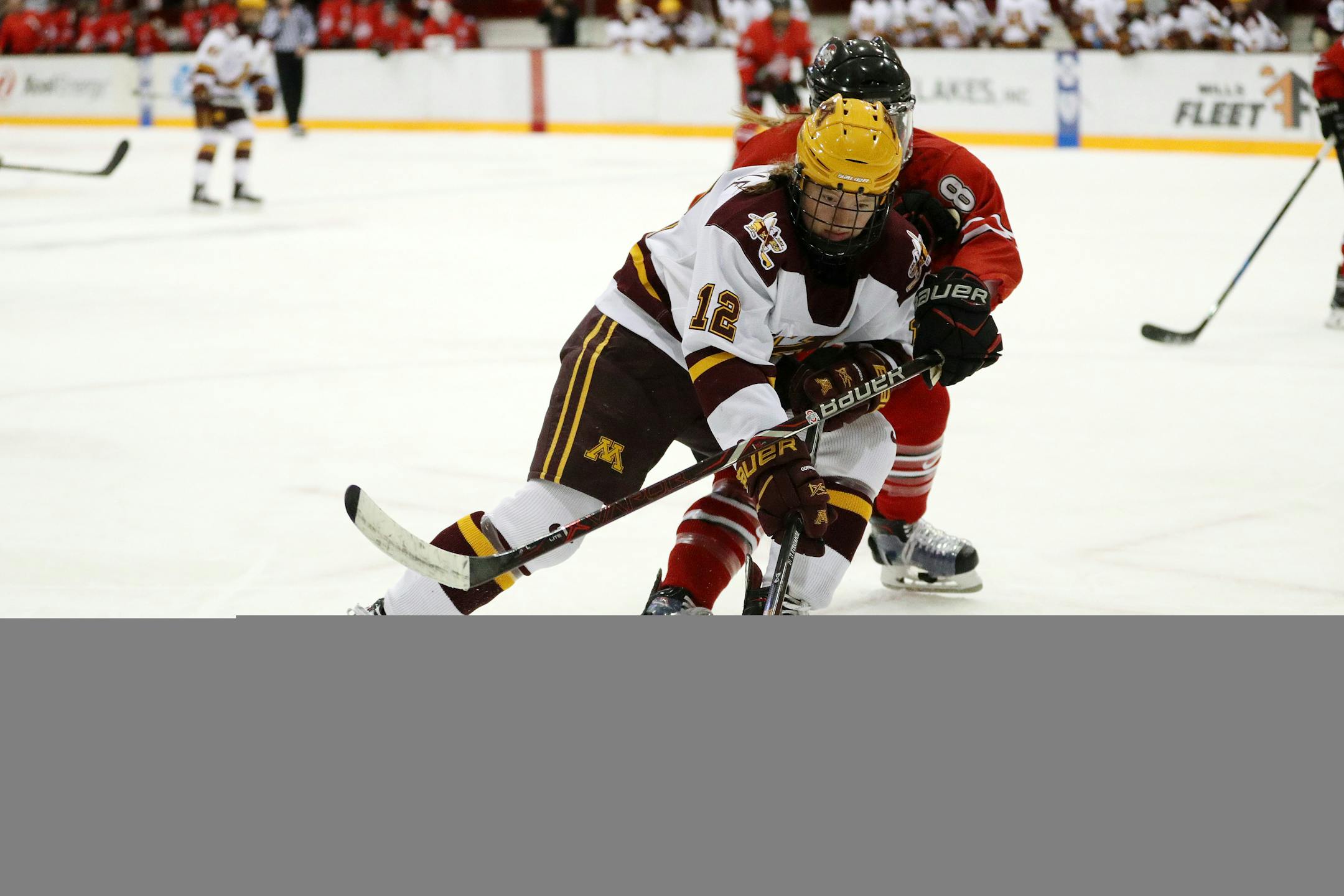 Gophers forward Grace Zumwinkle, during a game vs. Ohio State last season.
