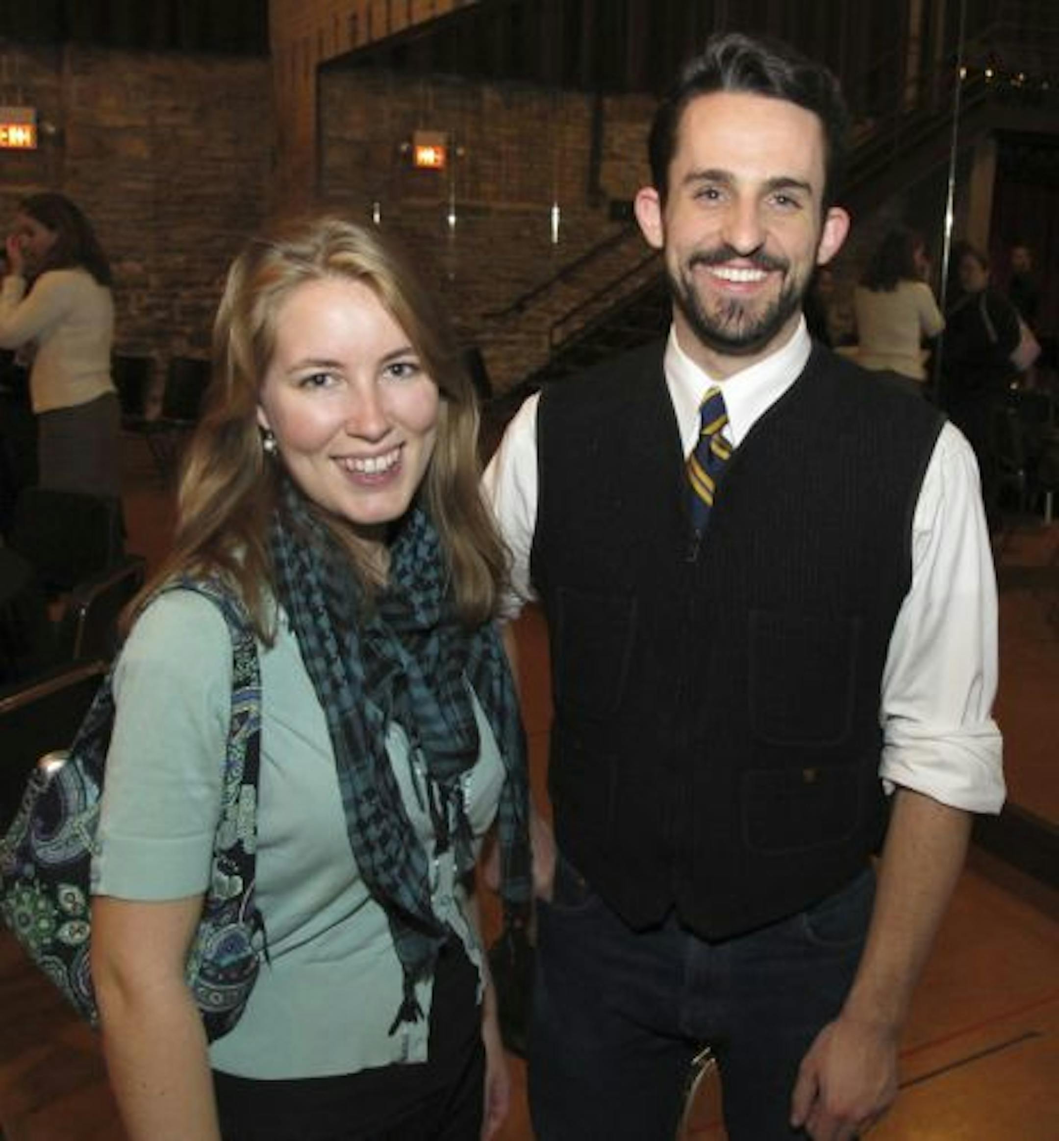 Jenna Laffin and Andrew Tolan.