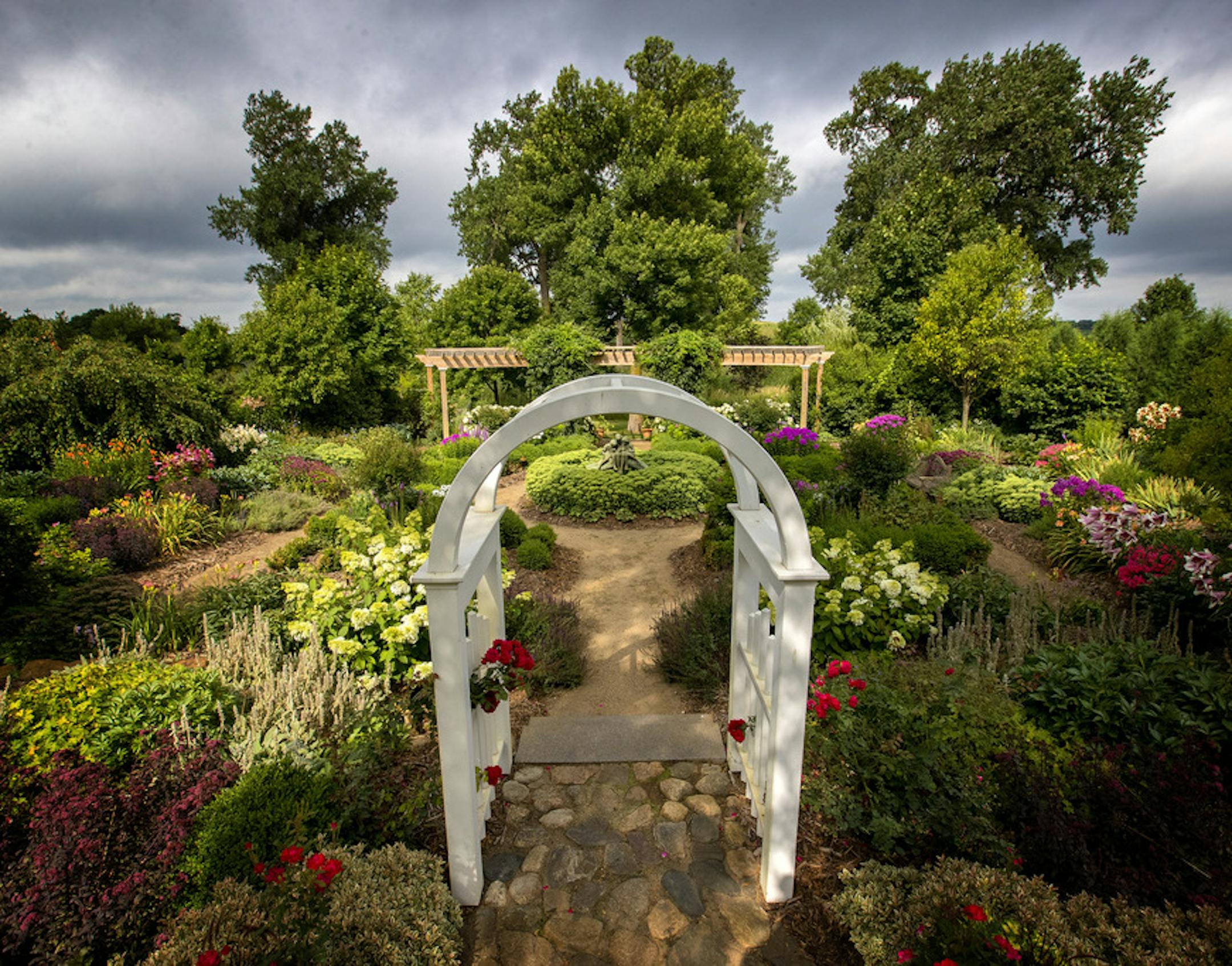The garden at the Cokato home of Debbie and Brad Young. ] CARLOS GONZALEZ • cgonzalez@startribune.com - July 25, 2017, Cokato, MN, Debbie and Brad Young Garden at the Cokato Home,