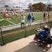 Kenneth Jennings watched the Simeon High School Wolverines during their playoff game at Gatley Stadium, the same field where Jennings was injured as a