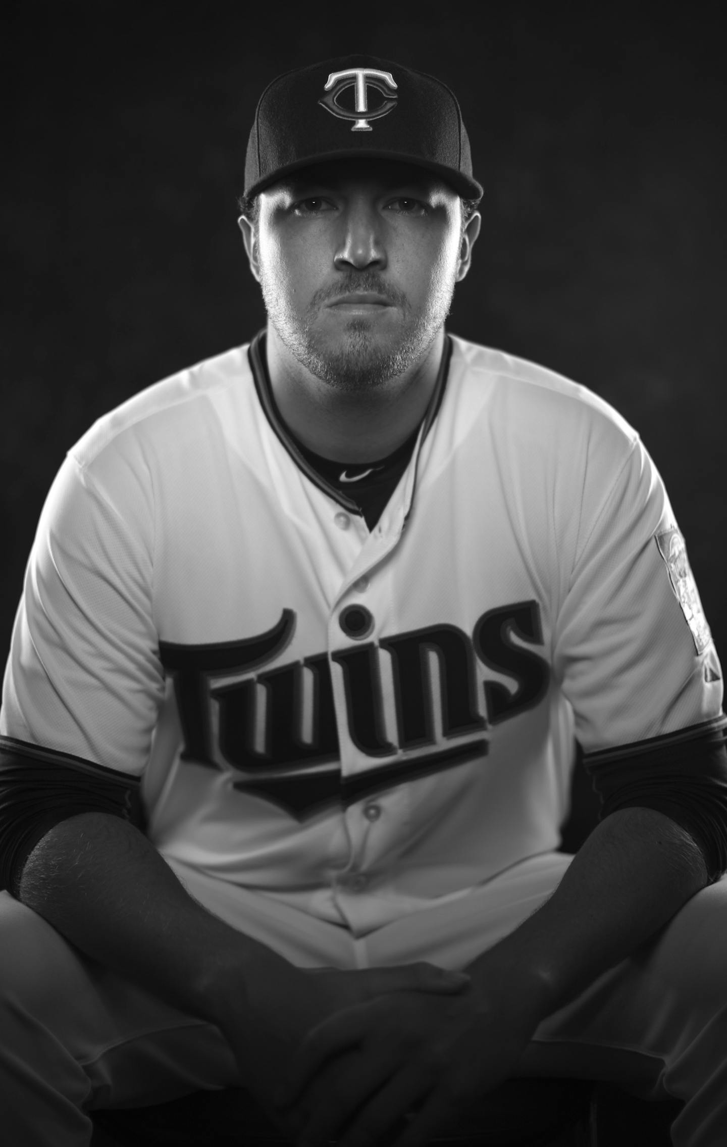 Pitcher Phil Hughes in a portrait made on media day at training camp in Fort Myers. ] JEFF WHEELER &#xef; jeff.wheeler@startribune.com The Twins spring training media day was held before practice Tuesday morning, March 3, 2015 at Hammond Stadium in Fort Myers, FL. ORG XMIT: MIN1503102247062296