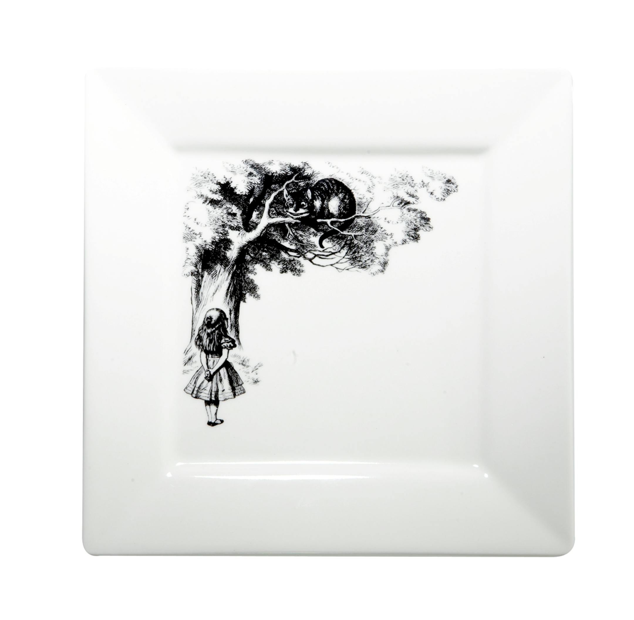 Alice in Wonderland dishes.