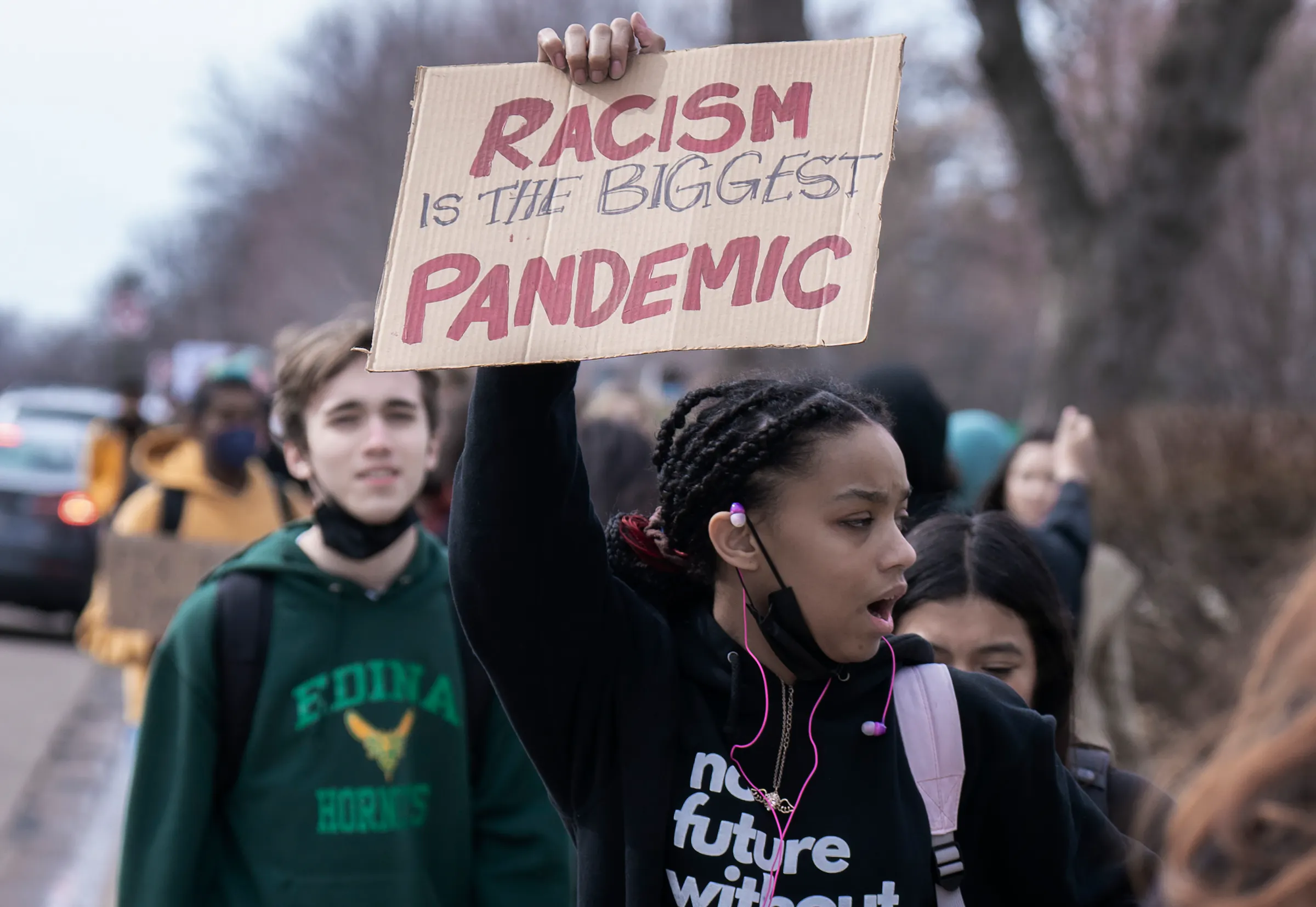 Edina High students walk out of school in protest sparked by racist video