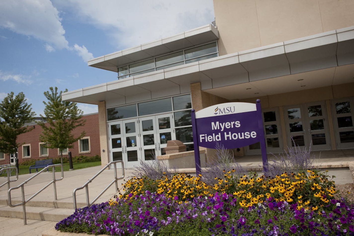 Myers Field House sits on the Minnesota State Mankato campus.