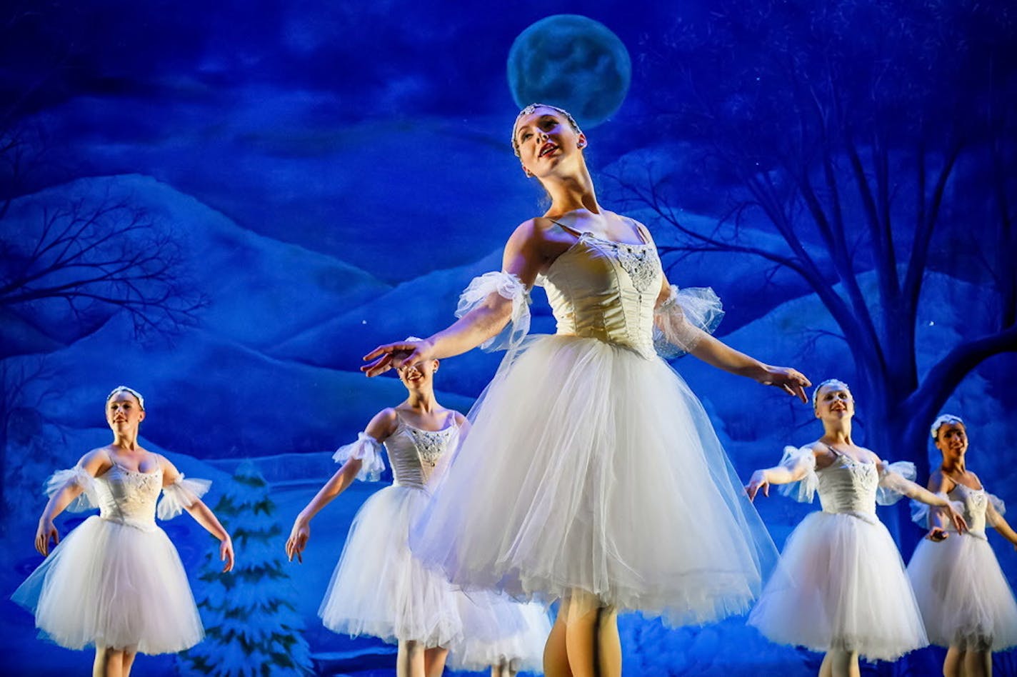 The company dancers of St. Paul Ballet in "Clara's Dream," featuring Nicole Brown.