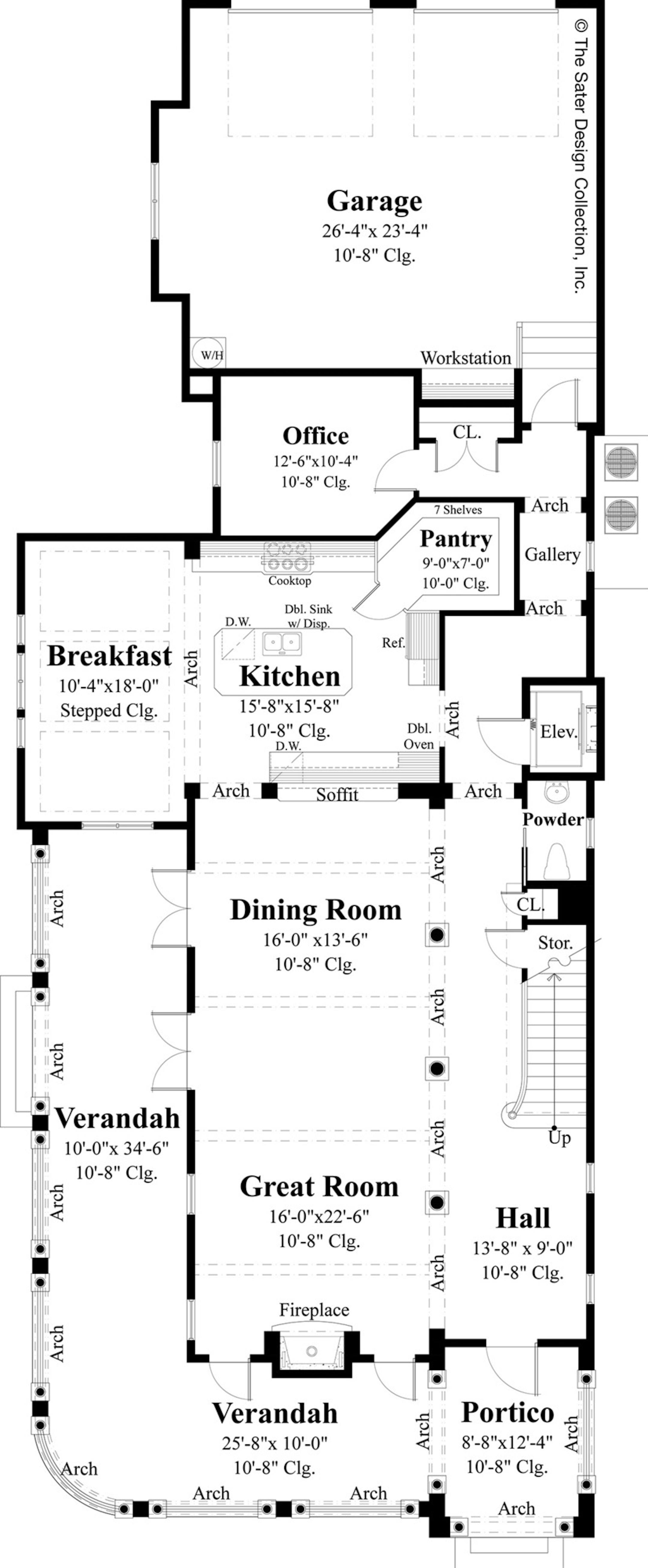 Home plan 091717: Charleston charm with curved porches