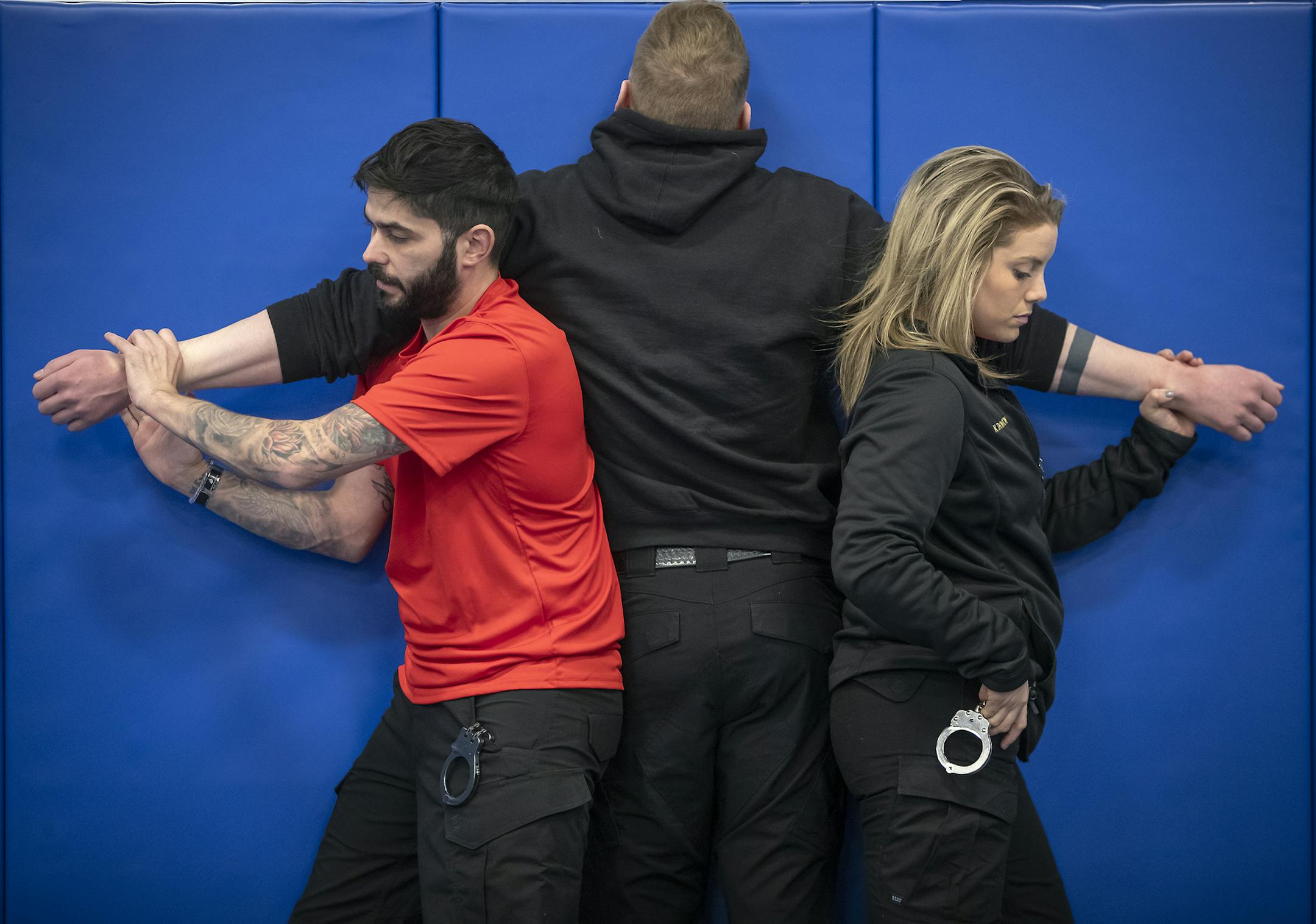 Washington County Corrections Officer Anthony De La Rosa trained Washington County Sheriff's department at the new HERO Center, Tuesday, January 14, 2020 in Cottage Grove, MN. The Health Emergency Response Occupations (HERO) Public Safety Training Center is a new $20.5 million state-of the-art training center for police, fire and emergency medical services. ] ELIZABETH FLORES • liz.flores@startribune.com