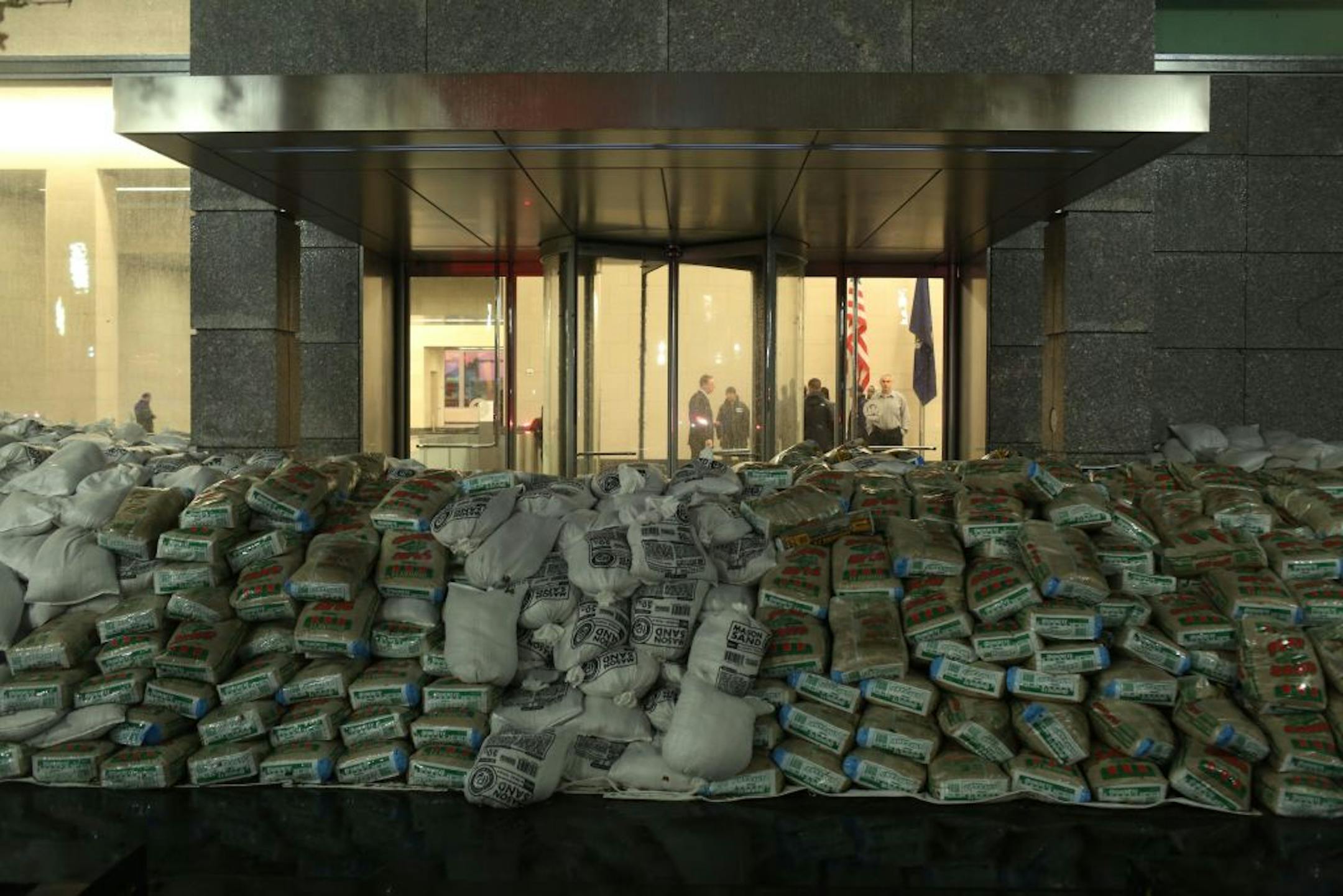 Goldman Sachs in New York was fortified by sandbags as Sandy hit the region Oct. 29. The investment firm has long been a leader in disaster planning, Dutch Leonard of Harvard Business School says.