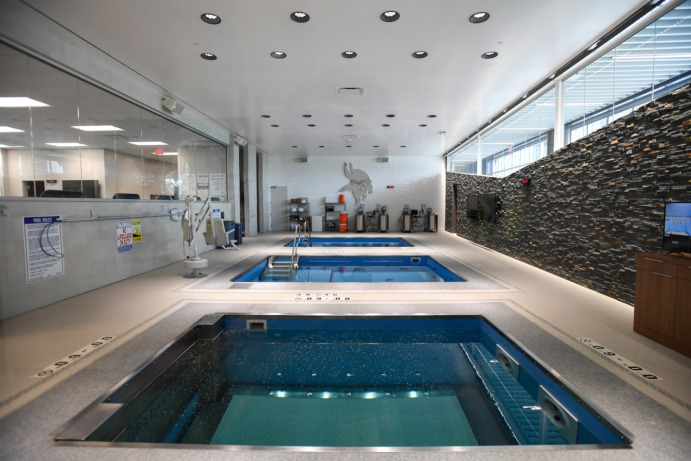 Pools in the the Athletic Training facilities of the Twin Cities Orthopedics Performance Center. ] AARON LAVINSKY &#xef; aaron.lavinsky@startribune.com Photos of the Twin Cities Orthopedics Performance Center photographed Friday, July 13, 2018.