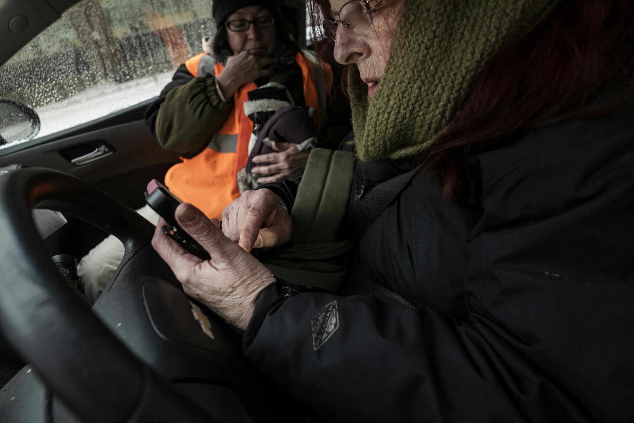 Kathleen Stencer relayed to other volunteers that information about two missing people, Sheila St. Claire and Michial David Annamitta Jr., had been gathered at a Duluth bus station.