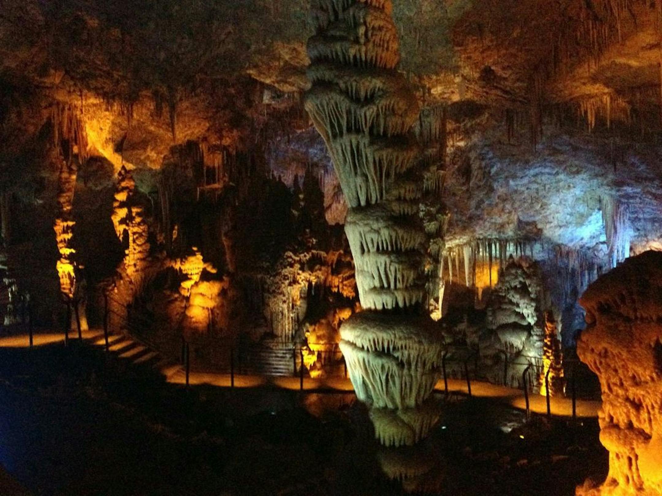 The Soreq Cave, a prehistoric cave on the slopes of Israel's Judean Mountains, is packed with stunning natural sculptures formed by hundreds of thousands of years of mineral-rich water drops slowly leaving behind a rock residue.