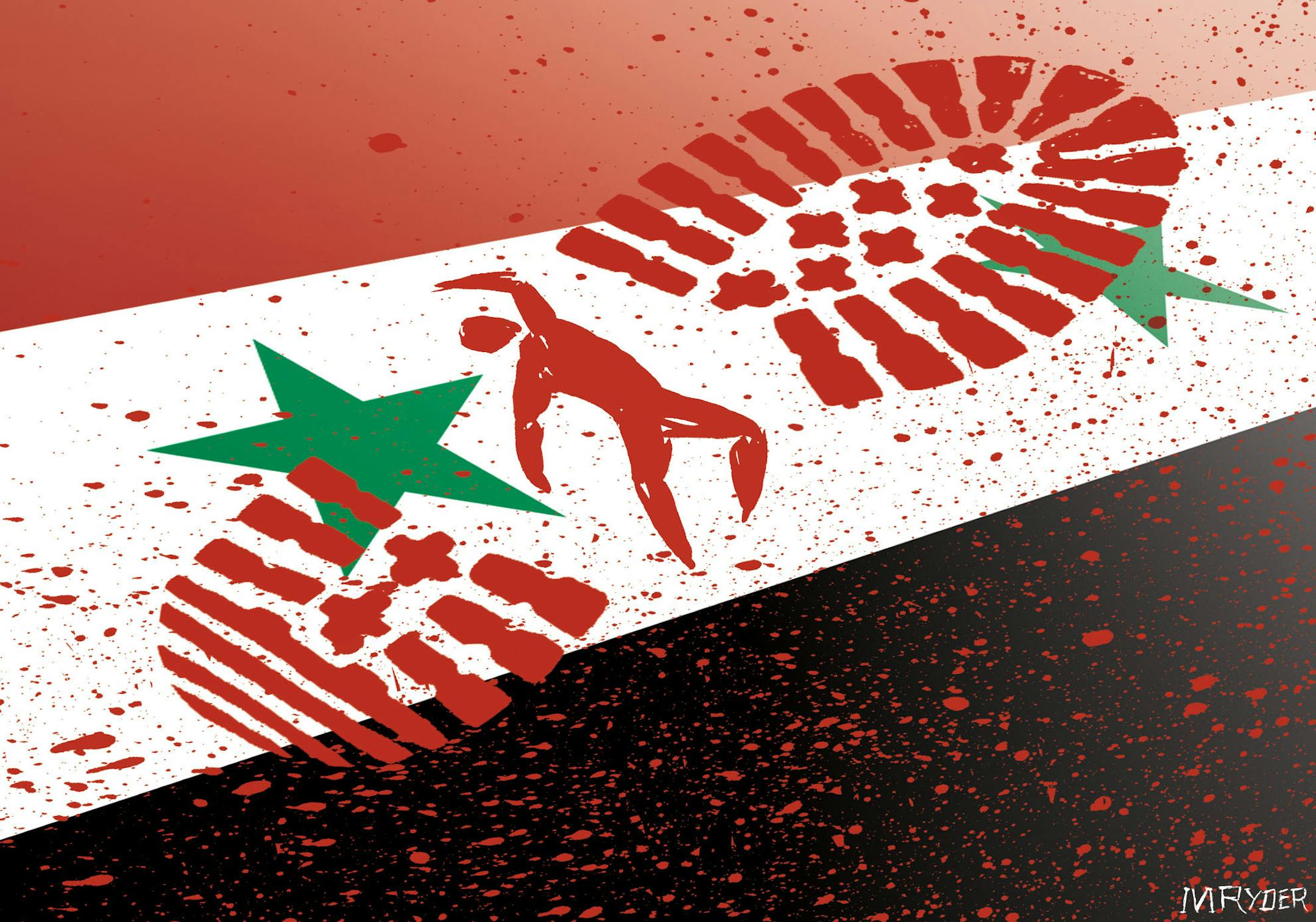 Illustration: Violence in Syria.