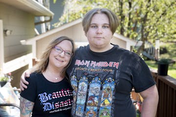 Annie Durst, left, a bartender at the Chaska VFW who is currently out of work, is still waiting for her stimulus check and is upset she won't get $500