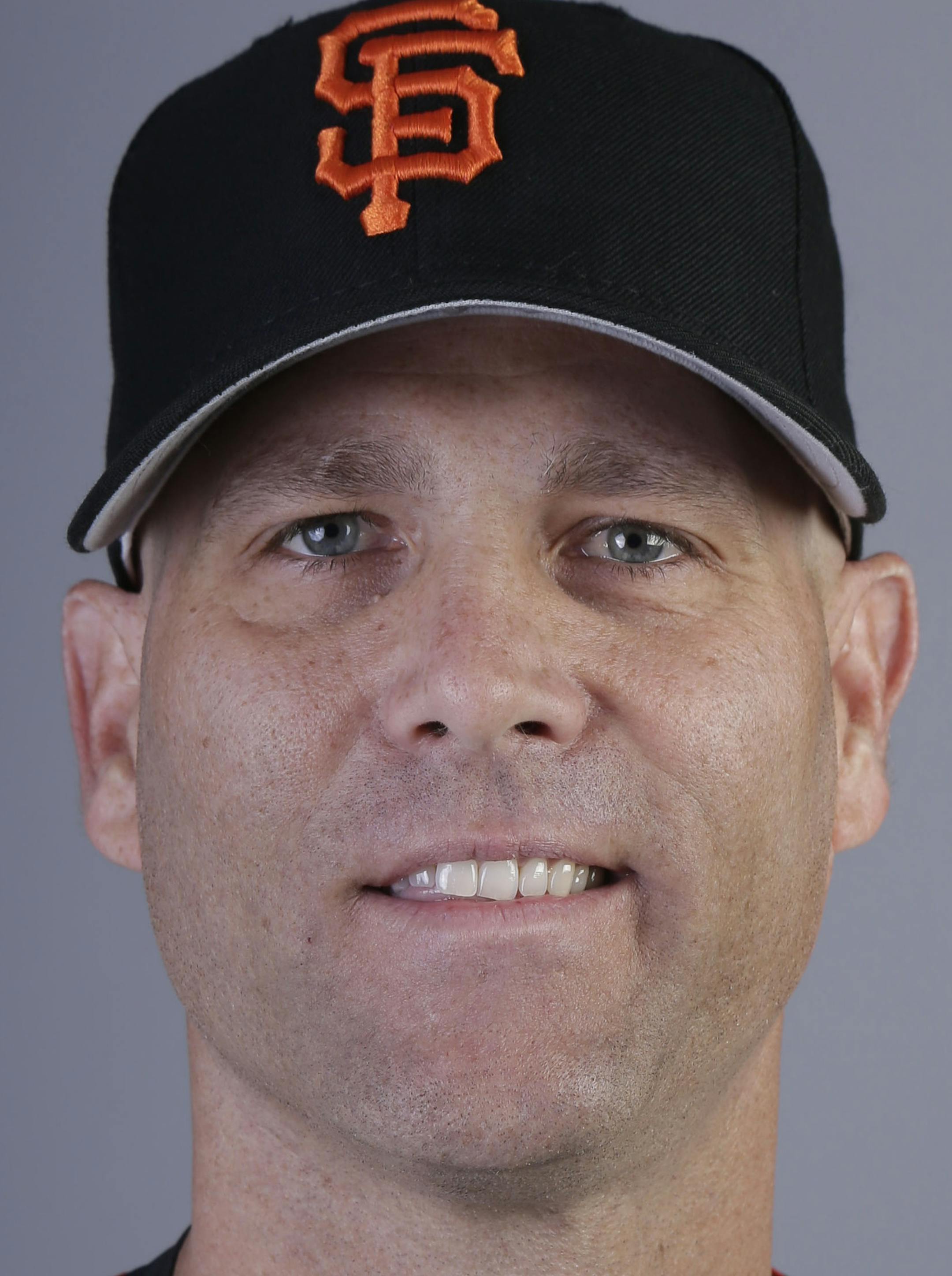 This is a 2014 photo of Tim Hudson of the San Francisco Giants baseball team. This image reflects the Giants active roster as of Sunday, Feb. 23, 2014, when this image was taken. (AP Photo/ Gregory Bull) ORG XMIT: AZGB10
