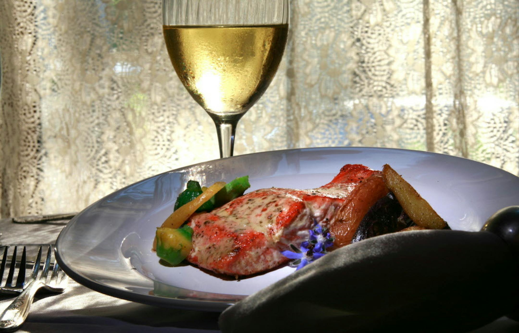 Salmon and other fish provide are good protein options.