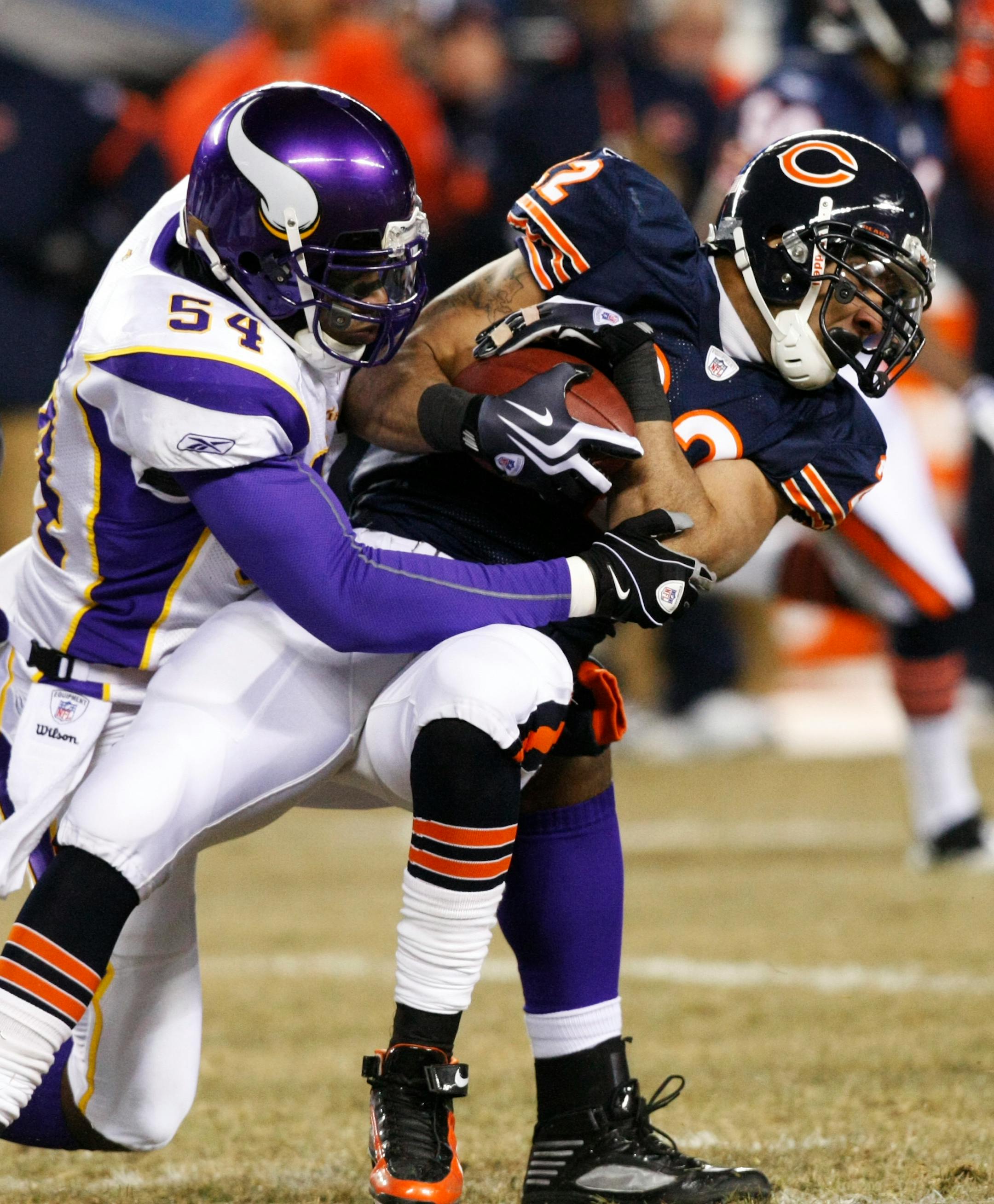 Vikings rookie linebacker Jasper Brinkley, pressed into being a starter when E.J. Henderson broke his leg, gained valuable playing time this season.