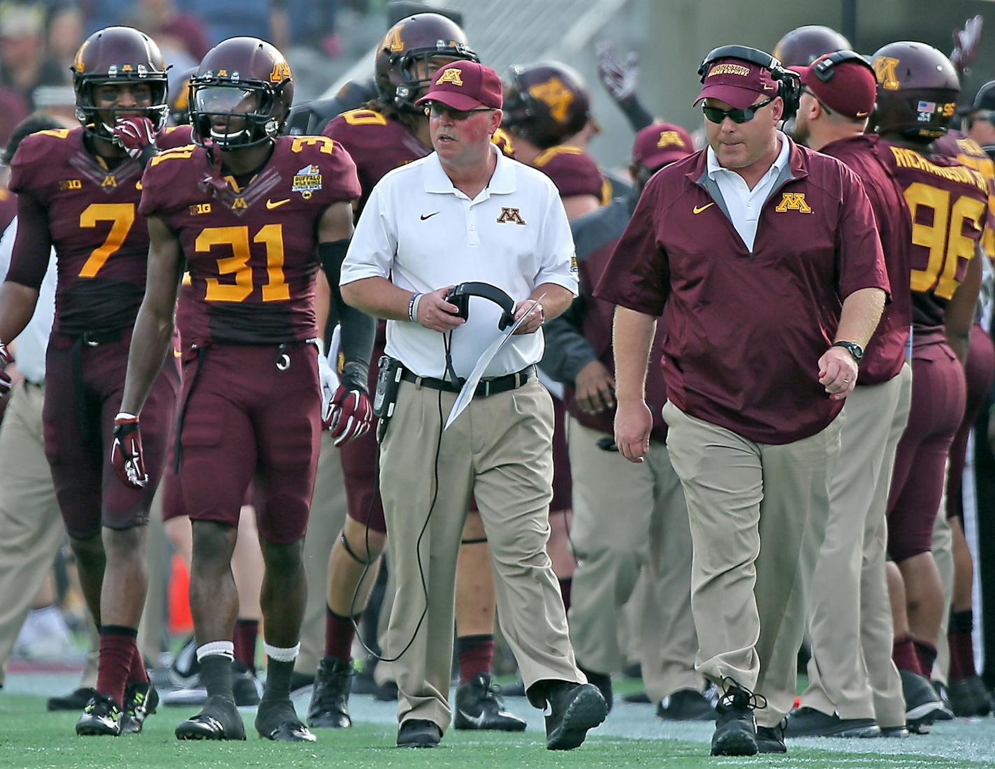 Minnesota's head coach Jerry Kill